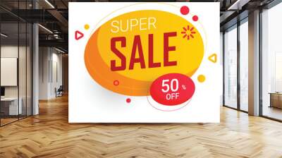 Super sale discount vector design Wall mural