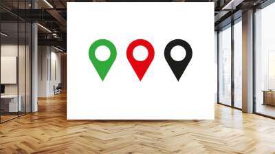 Location pin icon. pin point icon. map location pointer symbol vector Wall mural