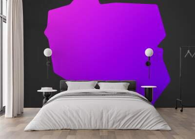 Poland gradient map Wall mural