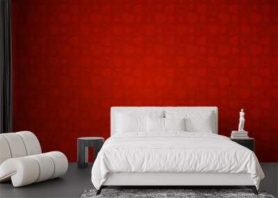 red heart background 2 Wall mural