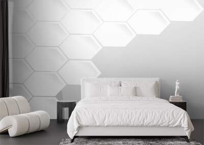 Abstract background hexagons Vector banner design. Hexagonal abstract background. hexagon concept design abstract technology background. Wall mural