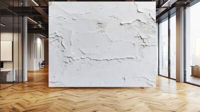 White rough plastered wall background Wall mural