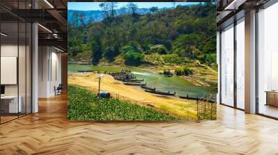 Ruma, Bandarban, Bangladesh. Most beautiful tourist place. Hill nature Background.  Wall mural