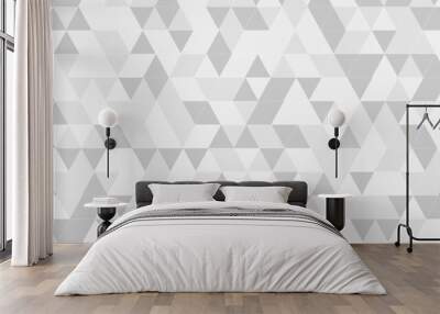 Abstract background with squares Abstract gray and white triangle background. Abstract geometric pattern gray and white Polygon Mosaic triangle Background, business and corporate background. Wall mural