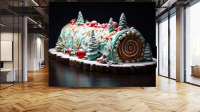 delicious cake made special for christmas Wall mural