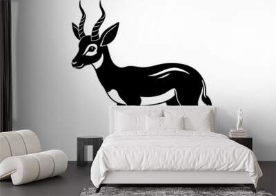 Silhouette of a deer Wall mural