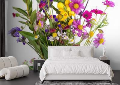 Bouquet of Mixed Wildflowers Wall mural