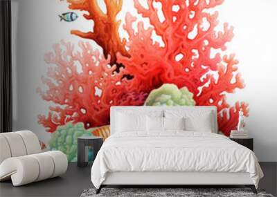 Vibrant Coral Reef Wall mural