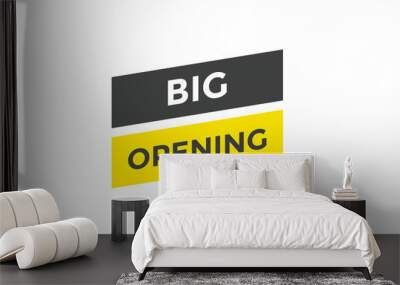 Big opening button web banner template Vector Illustration
 Wall mural