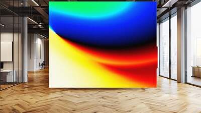 abstract background red yellow green and blue texture noise Wall mural