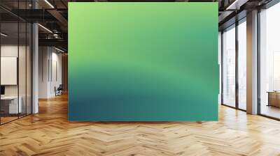 Beautiful green color gradient background Wall mural