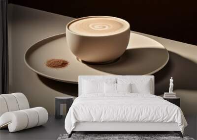 cup of cappuccino Wall mural