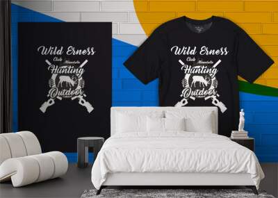 Hunting T-Shirt Design,Deer Hunting T-Shirt Download,T-Shirt Wall mural