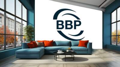 BBP logo. B B P design. White BBP letter. BBP, B B P letter logo design. B B P letter logo design in FIVE, FOUR, THREE, style. letter logo set in one artboard. B B P letter logo vector design. Wall mural