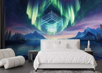 4d Aurora Virtual Reality Wall mural