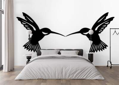 Hummingbird Vector & Raster files | Editable file any changes can be possible  Wall mural