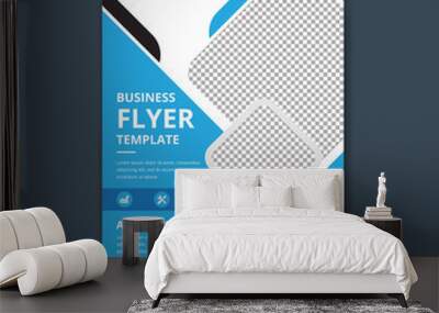 Corporate creative business flyer designs template Wall mural