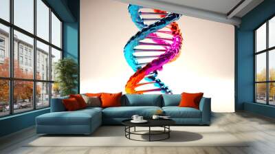 Dna Structure isolated. DNA structure on a white background Wall mural