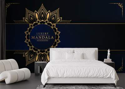 Luxury mandala background with arabesque pattern arabic islamic east style for Wedding card, book cover.	 Wall mural