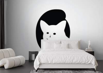 Cat c logo Wall mural