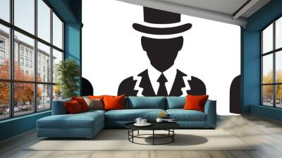 silhouette of person Wall mural