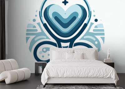 stethoscope vector illustration Wall mural