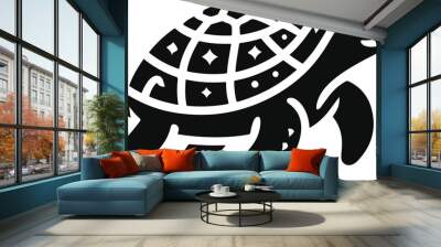 turtle s Vector illustration isolated on white background Wall mural