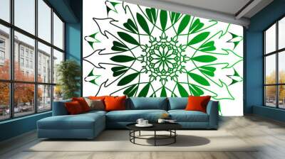 Mandala Pattern Designs, gradient color mandala, abstract mandala, Mandala Line Illustration Wall mural