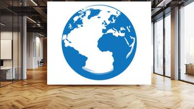 earth globe vector Wall mural