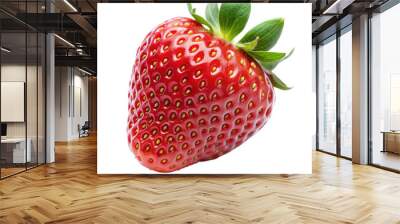 strawberry isolated on white background, strawberry isolated on a transparent background, strawberry png Wall mural