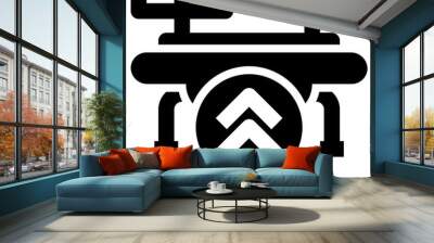 drone icon, simple vector design Wall mural