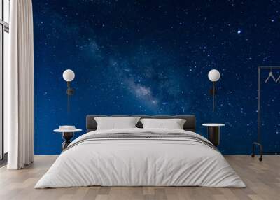 Noise,Milky way galaxy with stars and space in the universe background at thailand Wall mural