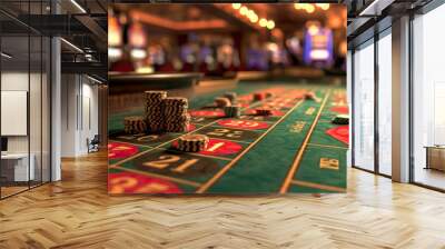 casino roulette table Wall mural