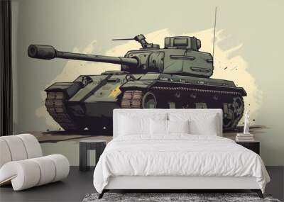 tank t 34 Wall mural