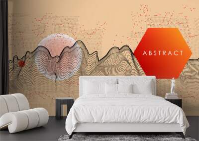 Artistic covers design. Creative colors backgrounds. Trendy futuristic design Wall mural