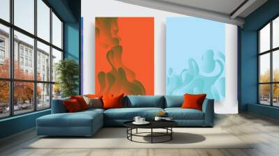 Liquid color background design. Futuristic design posters Wall mural