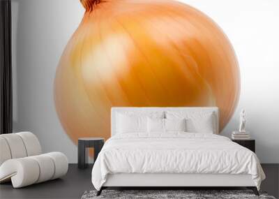  Fresh onion bulb isolated on transparent white background Wall mural