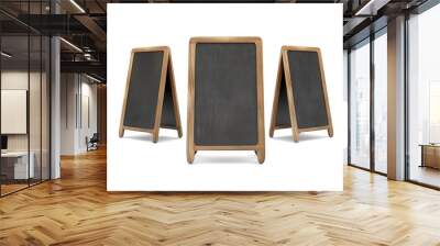 Chalk board signage isolated on transparent background Wall mural