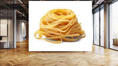 Pasta nest isolated on transparent or white background, png Wall mural