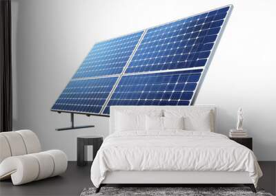 Solar panel isolated on transparent or white background Wall mural