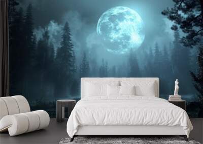 spooky halloween night Wall mural