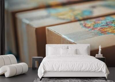  Global marketplace with eco-friendly products Wall mural