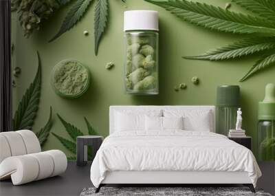  Packaging line for cannabis products Wall mural