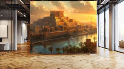 Capital of Babylonian Empire Ancient city  Wall mural