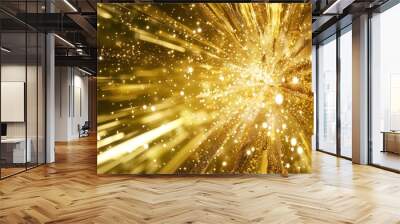 Glitter gold explosion Wall mural