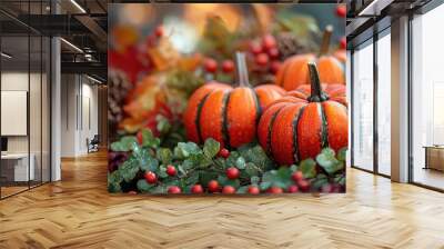 Halloween and Thanksgiving decoration Wall mural