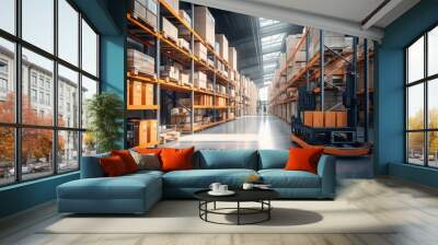 Modern warehouse storage Wall mural