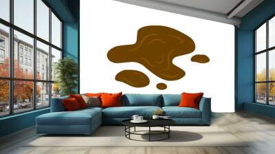 mud puddle vector illustration Wall mural