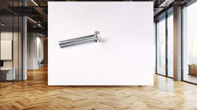 Big bolt on white background Wall mural