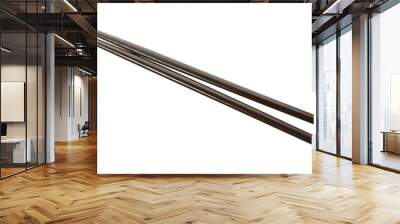 Chopsticks isolated on white background Wall mural